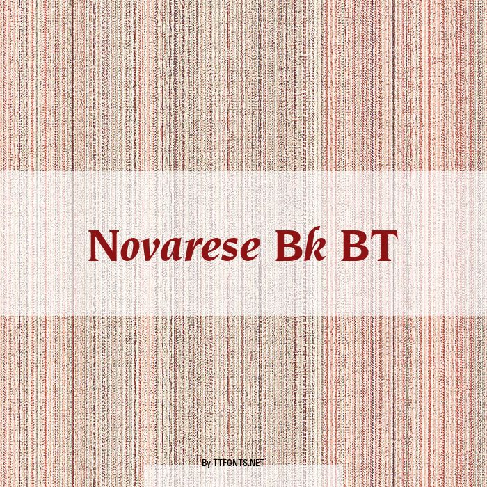 Novarese Bk BT example