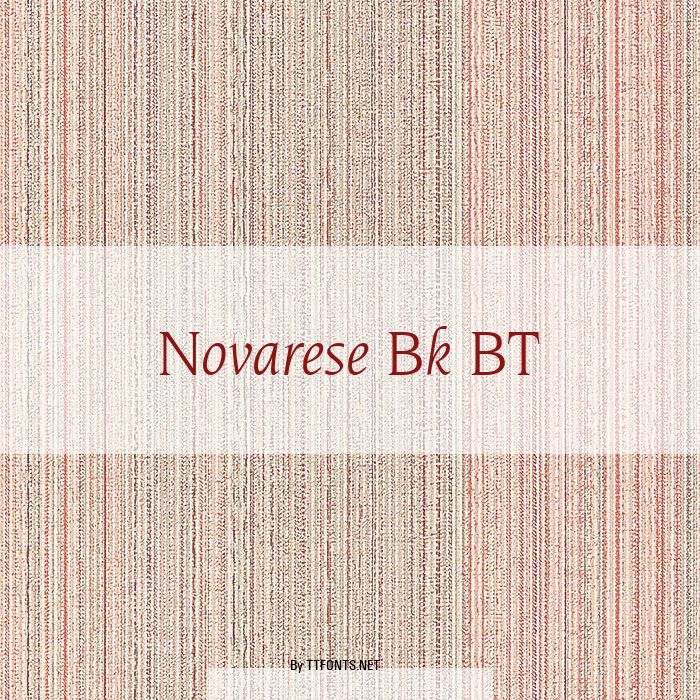 Novarese Bk BT example