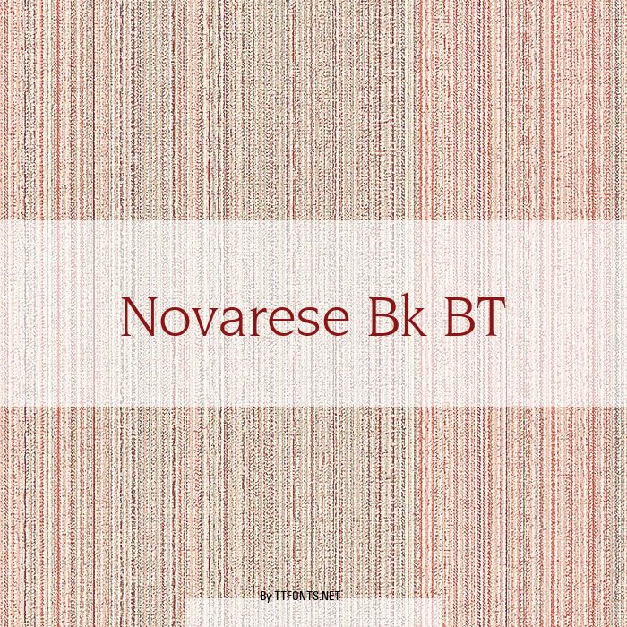 Novarese Bk BT example