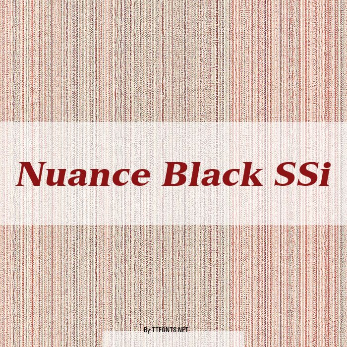 Nuance Black SSi example