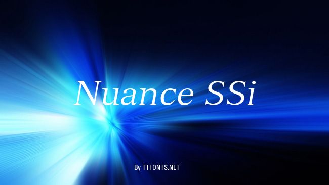 Nuance SSi example