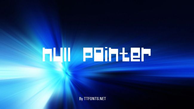 Null Pointer example