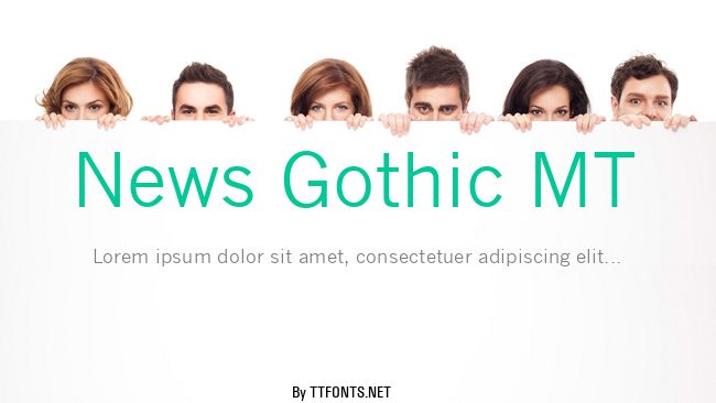 News Gothic MT example