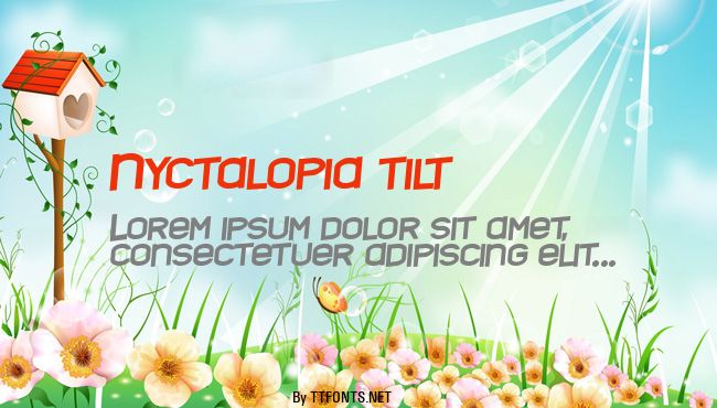 Nyctalopia tilt example