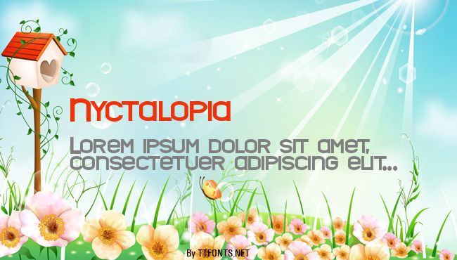 Nyctalopia example