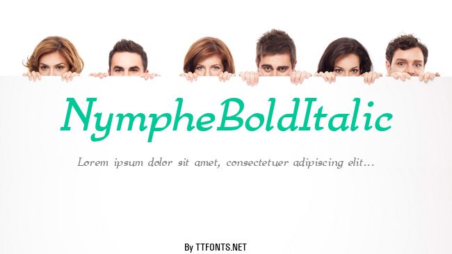 NympheBoldItalic example