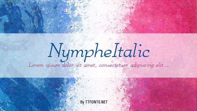 NympheItalic example