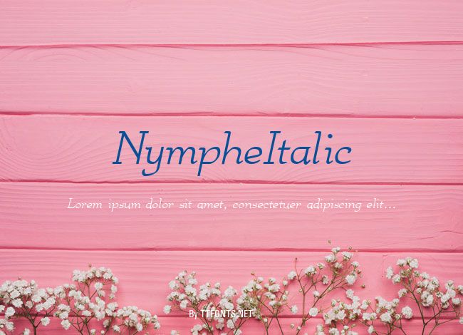 NympheItalic example