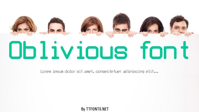 Oblivious font example