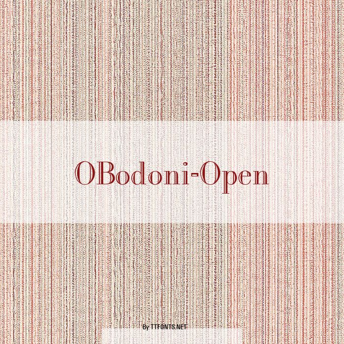 OBodoni-Open example