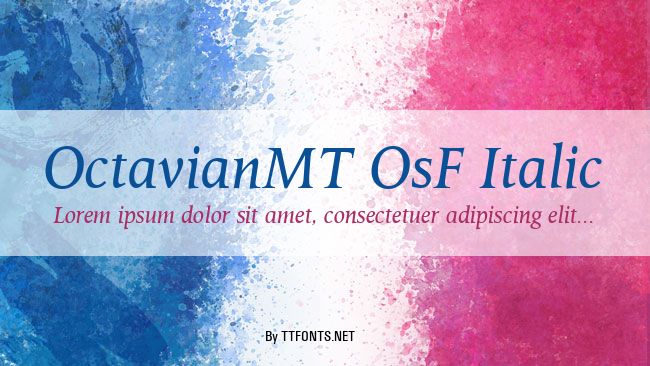 OctavianMT OsF Italic example