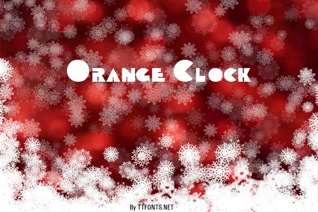 Orange Clock example
