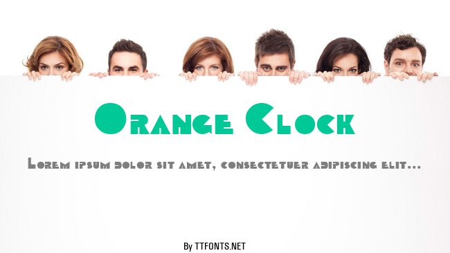 Orange Clock example