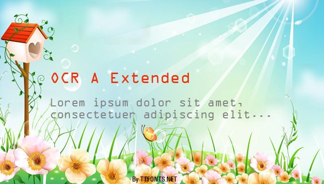 OCR A Extended example