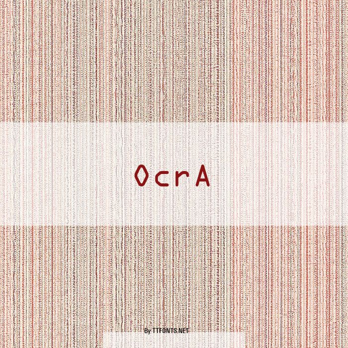 OcrA example