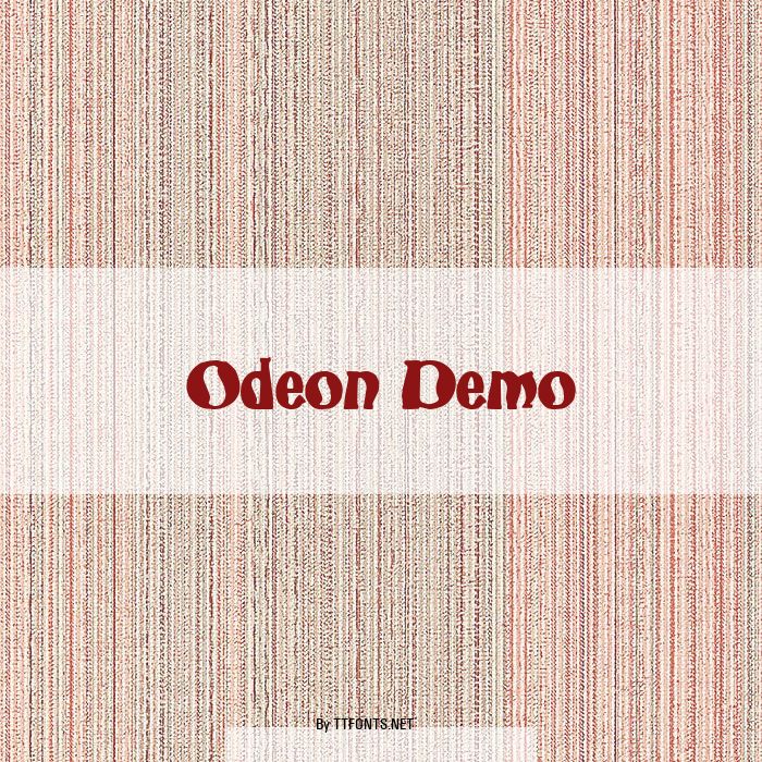 Odeon Demo example