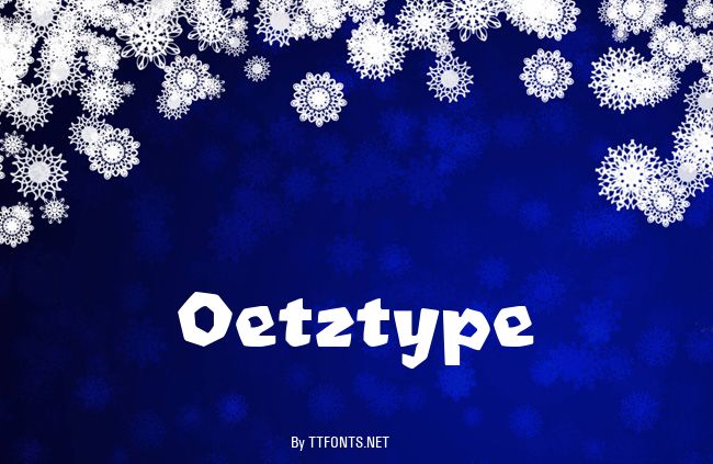 Oetztype example