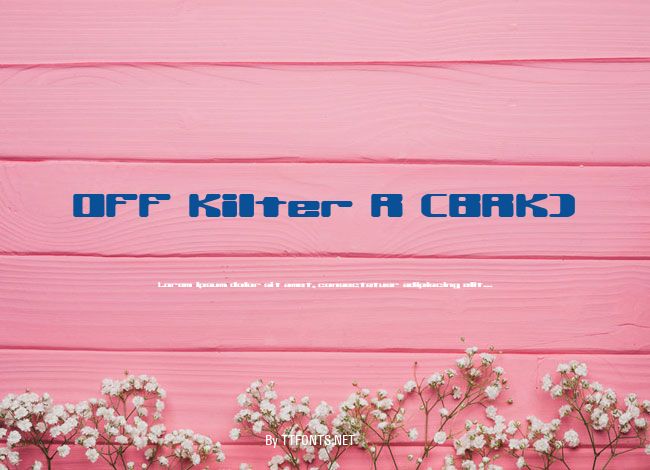 Off Kilter R (BRK) example