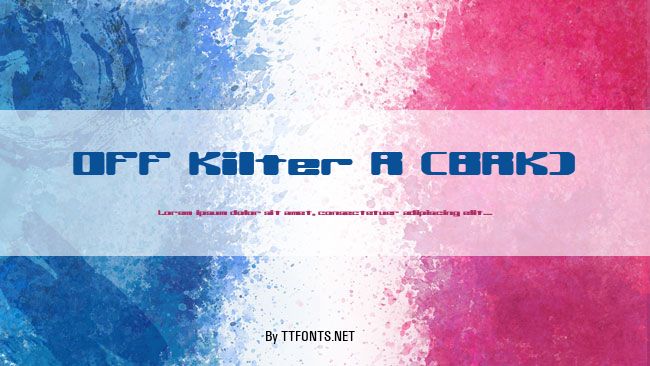 Off Kilter R (BRK) example