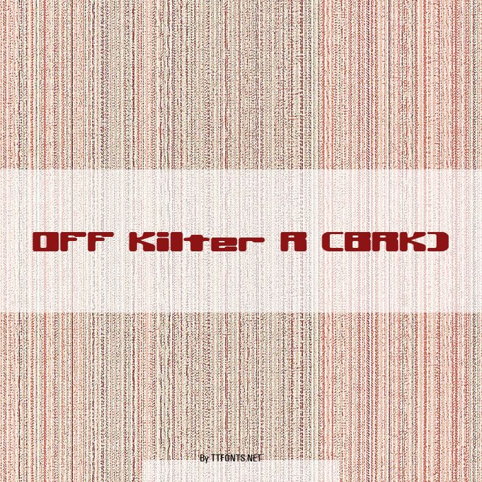 Off Kilter R (BRK) example