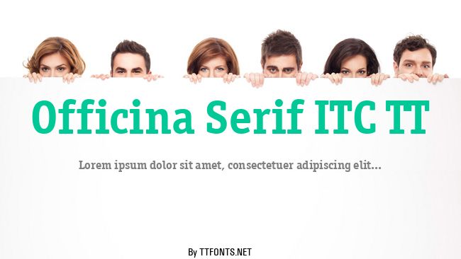 Officina Serif ITC TT example