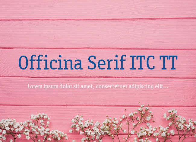 Officina Serif ITC TT example