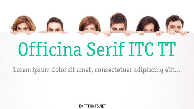 Officina Serif ITC TT example