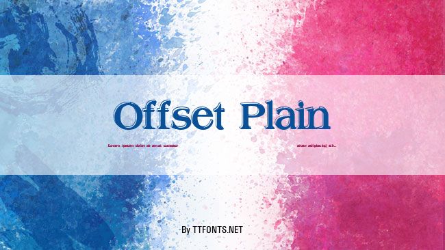 Offset Plain example