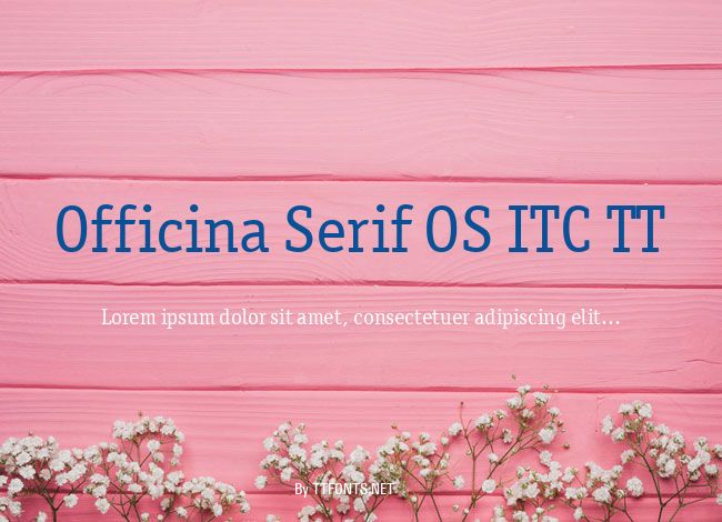 Officina Serif OS ITC TT example