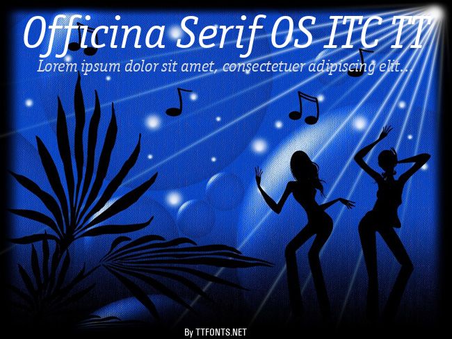 Officina Serif OS ITC TT example