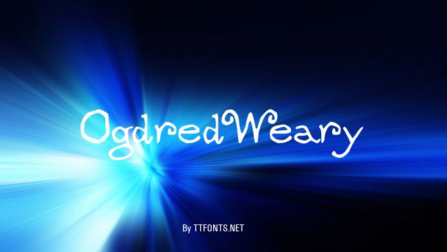OgdredWeary example