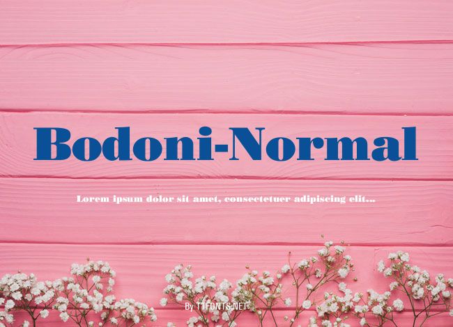 Bodoni-Normal example