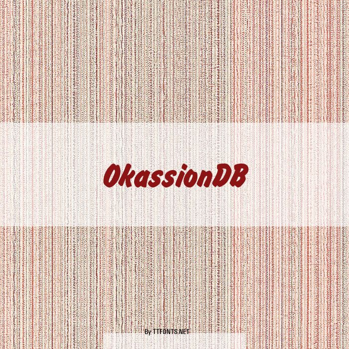 OkassionDB example