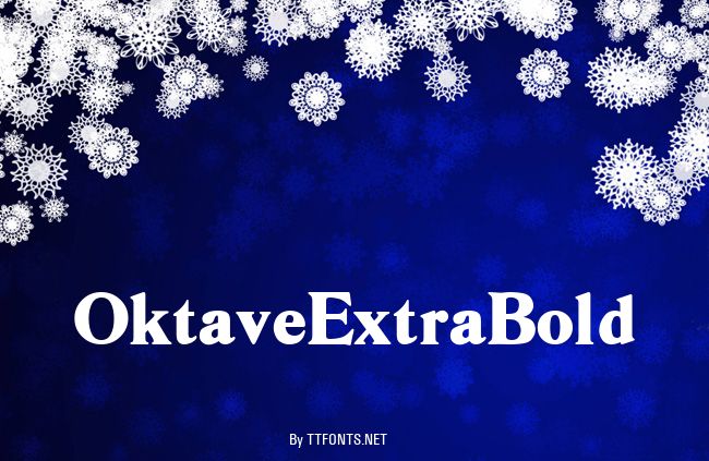 OktaveExtraBold example