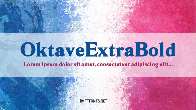 OktaveExtraBold example