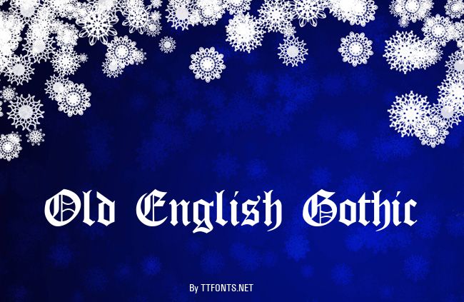 Old English Gothic example