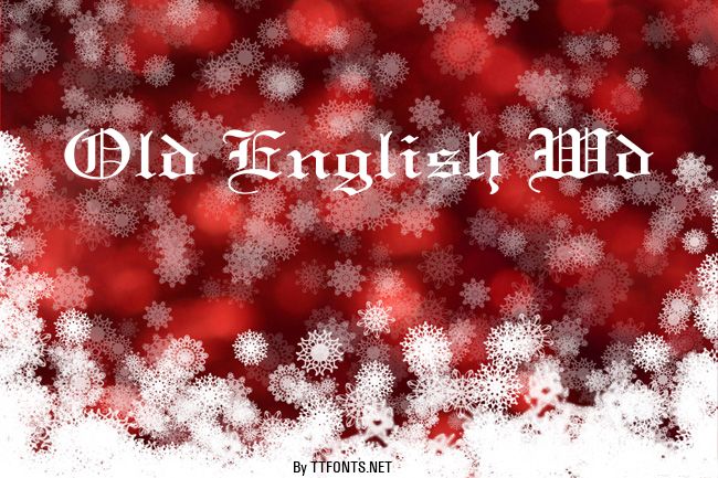 Old English Wd example