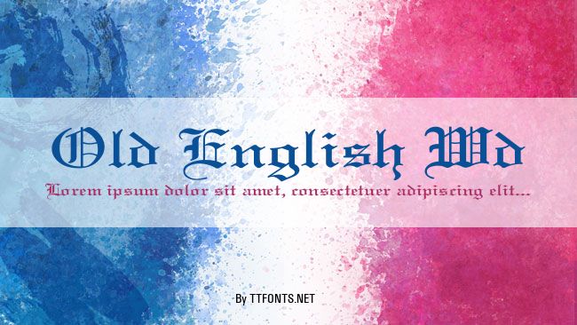 Old English Wd example