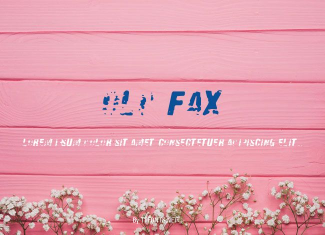 Old Fax example