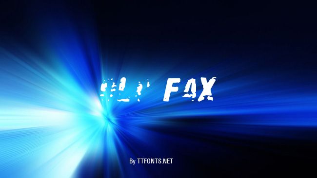 Old Fax example