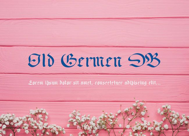 Old Germen DB example