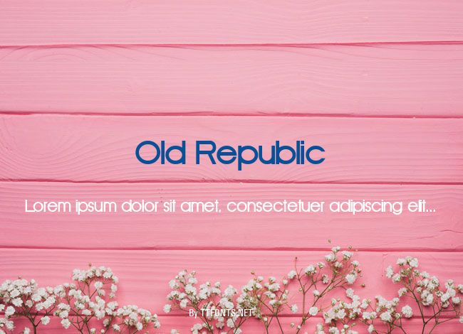 Old Republic example