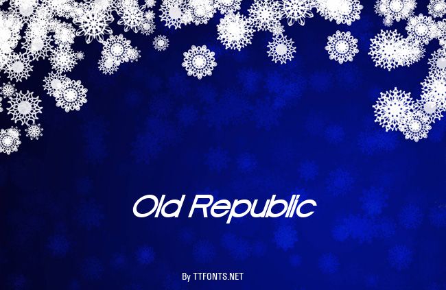 Old Republic example