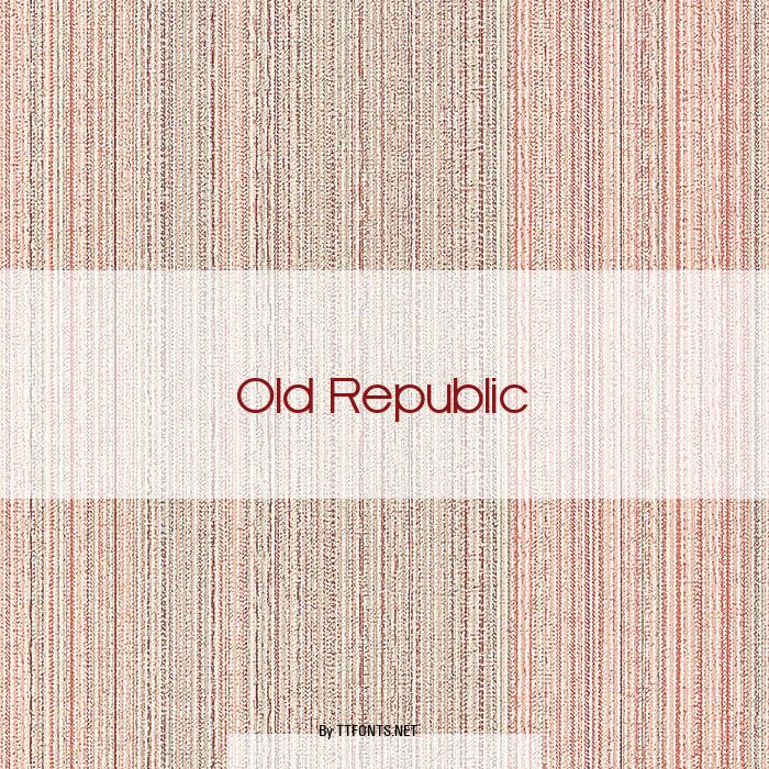Old Republic example