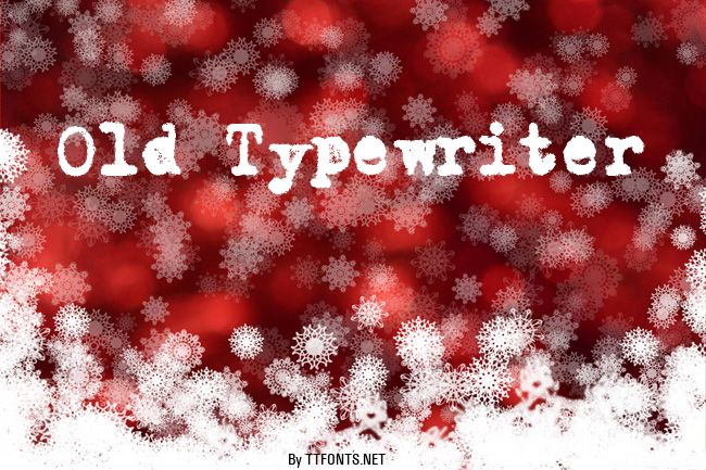 Old Typewriter example