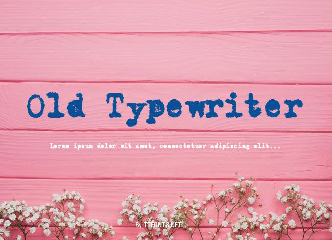 Old Typewriter example