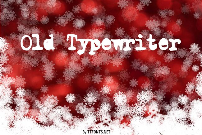 Old Typewriter example