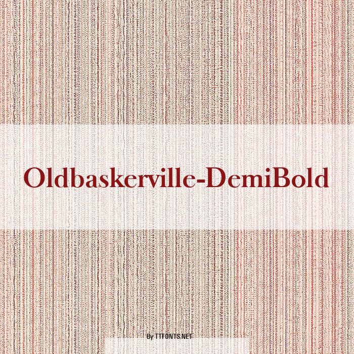 Oldbaskerville-DemiBold example