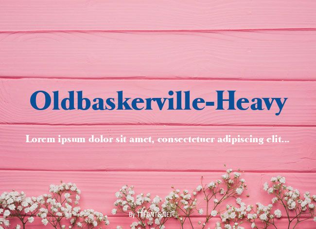 Oldbaskerville-Heavy example
