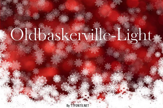 Oldbaskerville-Light example